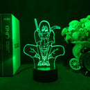 Luminária 3D LED Naruto – Minato Namikaze (Relâmpago Amarelo de Konoha)