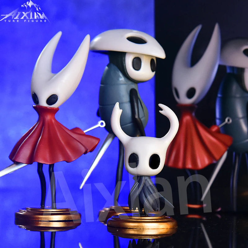 Hollow Knight 3pcs Set – The Knight, Hornet & Quirrel, Figures Colecionáveis com Caixa