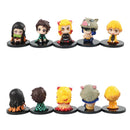 Demon Slayer Figure Set – 15pcs Q Version Sitting Figures, PVC Colecionável