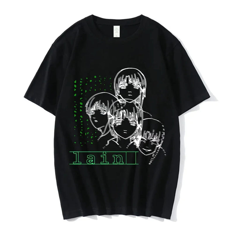Camiseta Serial Experiments Lain Estilo Manga Unissex