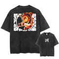Camiseta Masculina Oversized Demon Slayer Rengoku Kyoujurou Estilo Harajuku Vintage