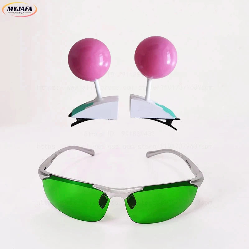 Cosplay Saiki Kusuo – Peruca Rosa + Acessórios | Alta Qualidade