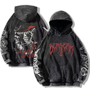 Moletom Oversized Berserk Estilo Gothic Vintage Harajuku Unissex