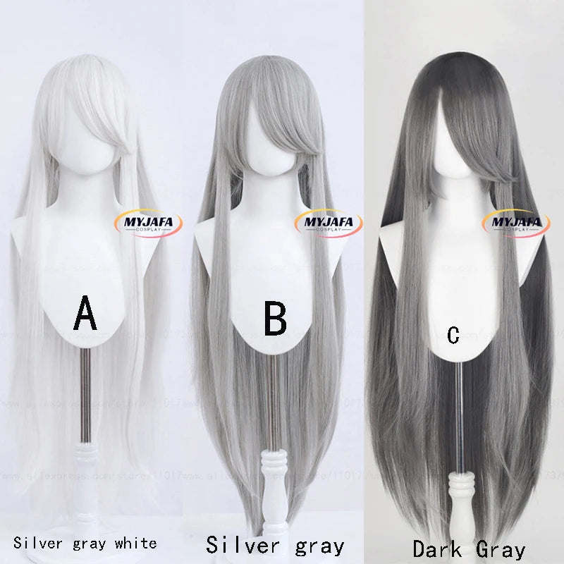 Peruca Longa 100cm – Cores Sólidas | Alta Temperatura | Cosplay Premium + Wig Cap