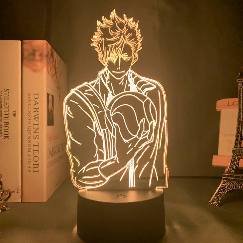Luminária 3D LED Haikyuu – Shoyo Hinata