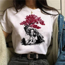Camiseta Feminina Demon Slayer Nezuko & Tanjirou Estilo Manga Anime