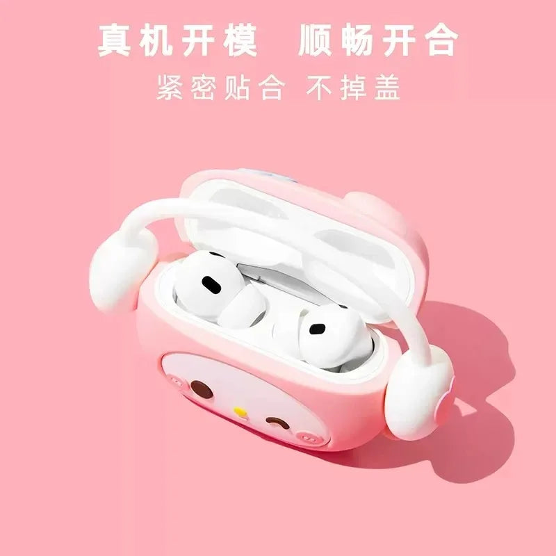 Case Para AirPods – Hello Kitty / Kuromi / My Melody | Silicone Premium Cartoon