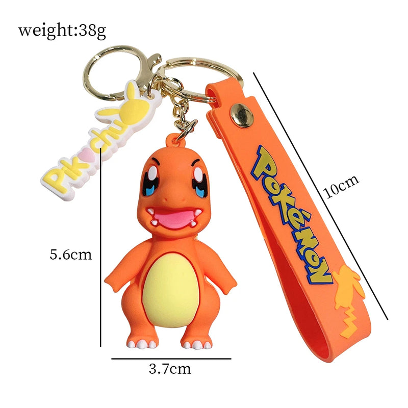 Chaveiro Pokémon Pikachu & Amigos Kawaii – Anime Backpack Charm