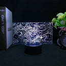 Luminária 3D LED Naruto – Minato Namikaze (Relâmpago Amarelo de Konoha)