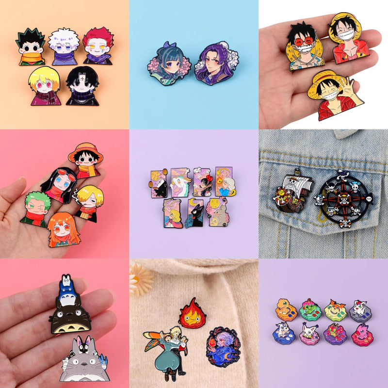 Conjunto de Pins de Gato – Anime / Manga / Kawaii