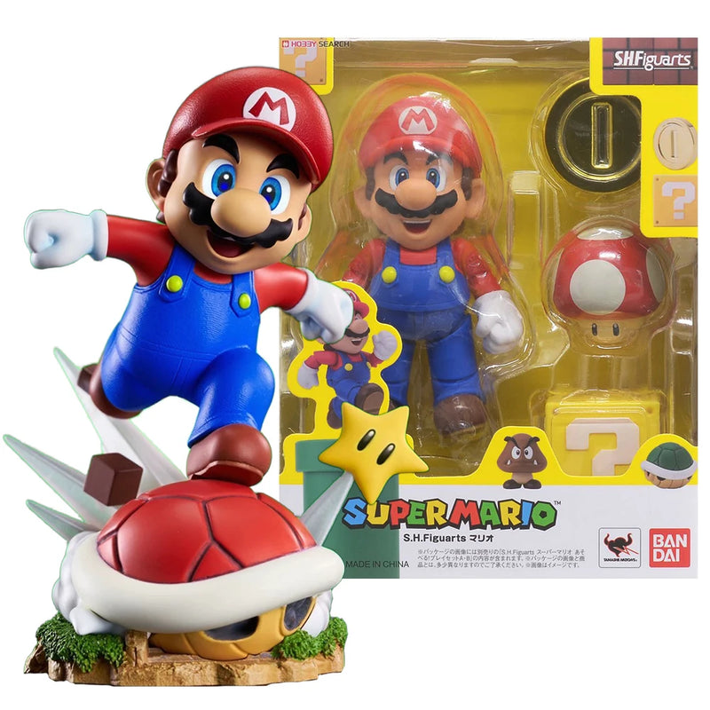 Super Mario Figure – 12cm Mario Run, PVC Colecionável