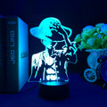 Anime ONE PIECE Led Acrylic Stand Kids Night Light Zoro Luffy Nami Action Figure for Child Bedroom Decoration Desk 3d Lamp Gift