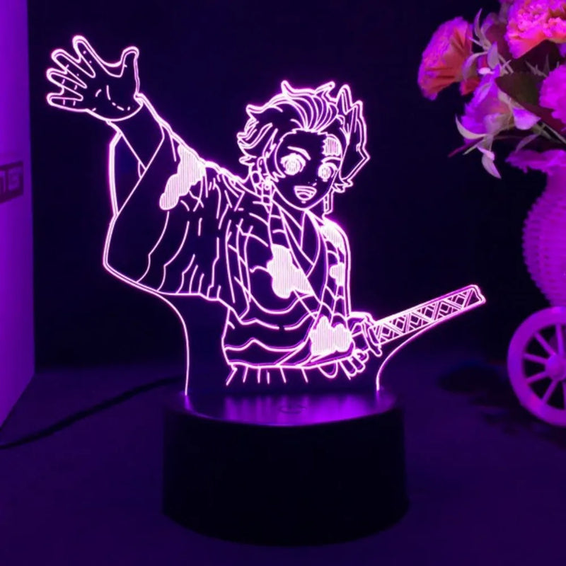 Demon Slayer 3D LED Glowing Acrylic Stand – Kamado Tanjirou & Nezuko