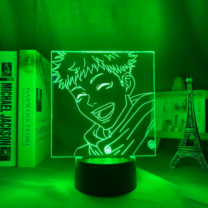 Luminária 3D LED Jujutsu Kaisen – Gojo, Itadori, Megumi & Toji