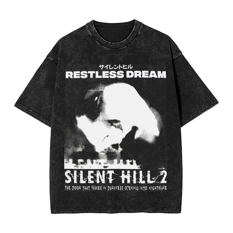 Camiseta Silent Hill Heaven’s Night – Estilo Streetwear Vintage Unissex | Estampa de Terror e Jogo Clássico