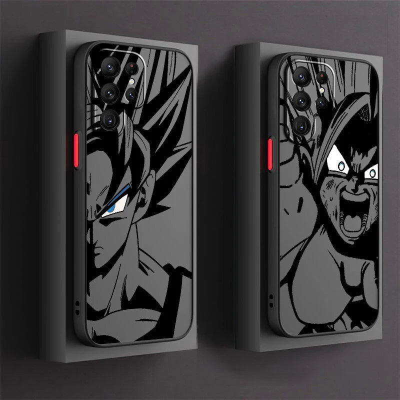 Case Dragon Ball – TPU Premium Preto para Samsung | Estilo Anime & Proteção