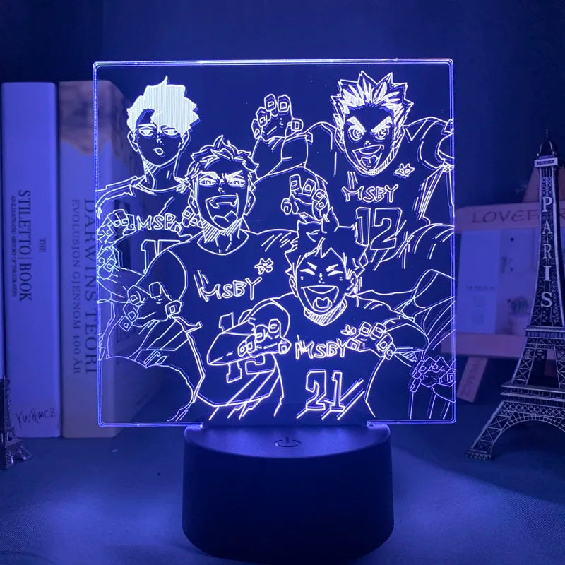 Luminária 3D LED Haikyuu – Shoyo Hinata