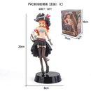 One Piece 19cm – Nami Black Clothes, Figure PVC Colecionável FILM RED