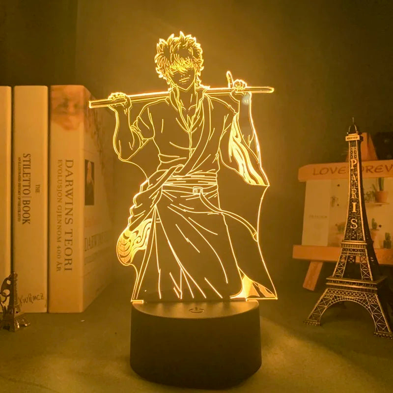Anime Gintama 3D LED Glowing Stand – Sakata Gintoki