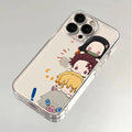 Case Demon Slayer Cute Edition – Transparente Premium para iPhone | TPU Flexível & Proteção