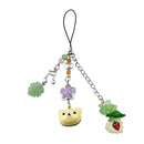 Pingente Kawaii – Corrente Azul com Mascote Soot Sprite (Anime Totoro)