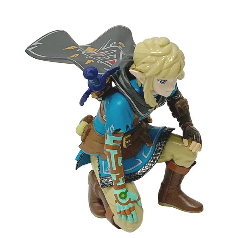 Legend of Zelda Figure – 12cm Link Squatting, PVC Colecionável