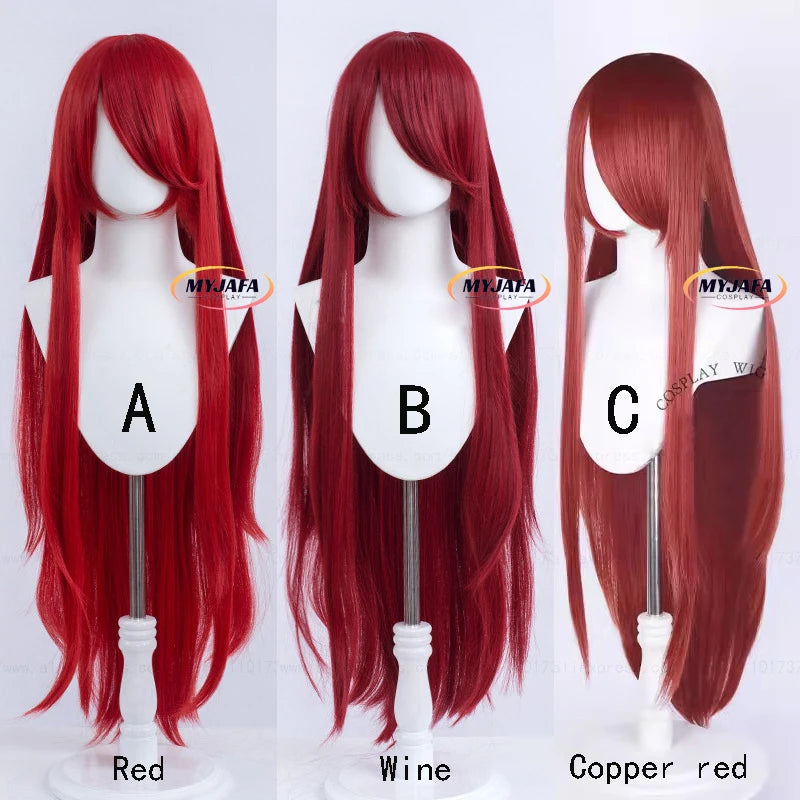 Peruca Longa 100cm – Cores Sólidas | Alta Temperatura | Cosplay Premium + Wig Cap