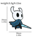 Broche Hollow Knight – Pin de Metal Esmaltado Kawaii, Acessório de Mochila e Roupa, Presente Geek e Gamer