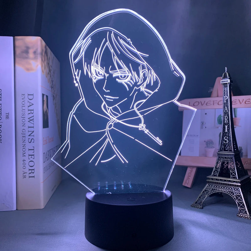 Anime Attack on Titan – Luminária 3D LED Eren Yeager
