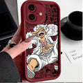 Case One Piece – Silicone Luxo Premium para iPhone | Estilo Anime & Proteção Suave
