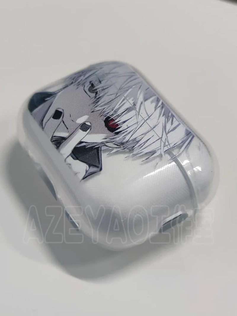 Case AirPods Tokyo Ghoul – Design Premium Transparente | Anti-Impacto