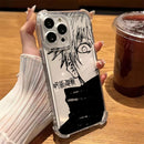 Case Gojo Satoru – Transparent Shockproof Edition para iPhone | Proteção & Estilo Jujutsu Kaisen