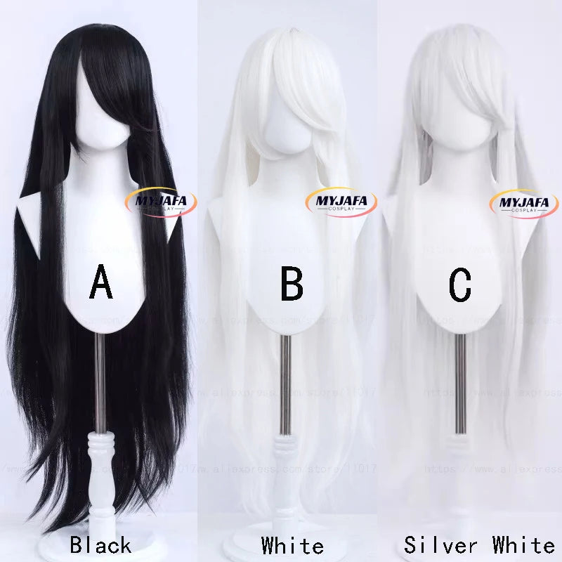 Peruca Longa 100cm – Cores Sólidas | Alta Temperatura | Cosplay Premium + Wig Cap
