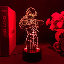 Luminária 3D LED Chainsaw Man – Denji, Power e Makima