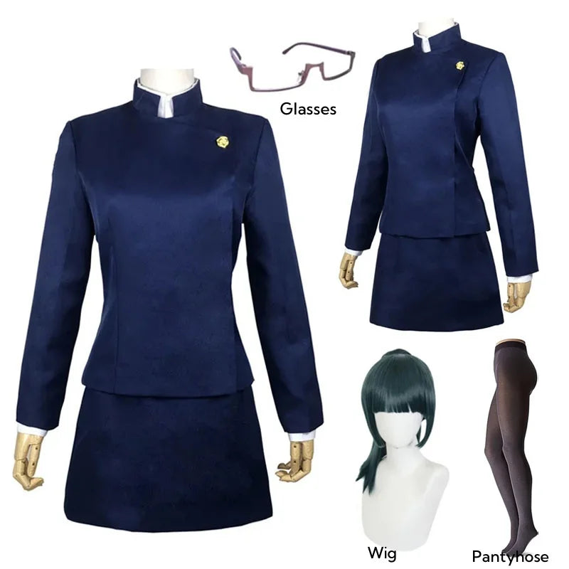 Jujutsu Kaisen Maki Zenin Cosplay Costume – Uniforme Completo Feminino/Masculino