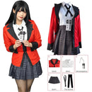 Cosplay Yumeko Jabami Kakegurui – Uniforme Escolar JK Feminino Completo | Fantasia Anime Halloween e Festas