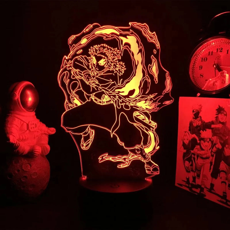 Demon Slayer 3D LED Glowing Acrylic Stand – Kamado Tanjirou & Nezuko