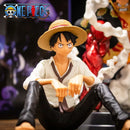 One Piece Figure – 12cm Luffy Sitting, PVC Colecionável