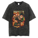 Camiseta Oversized Hunter×Hunter Kurapika Estilo Streetwear Vintage Unissex