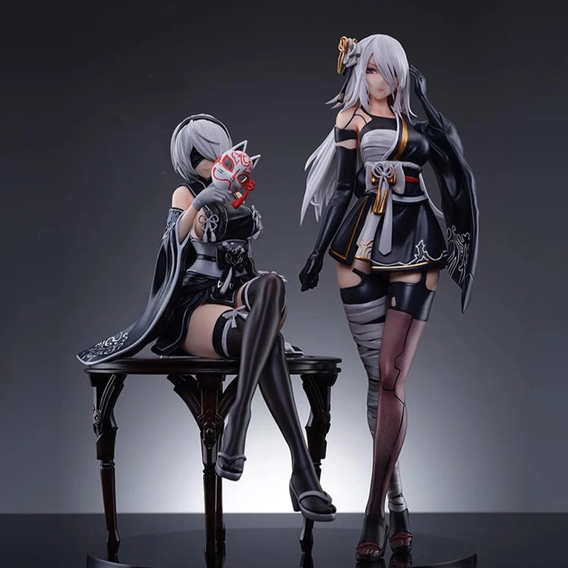 Figura 2B e A2 Nier Automata – Estilo Quimono | Estatueta Colecionável de Anime