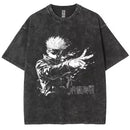 Camiseta Jujutsu Kaisen Gojo Satoru Estilo Vintage Unissex
