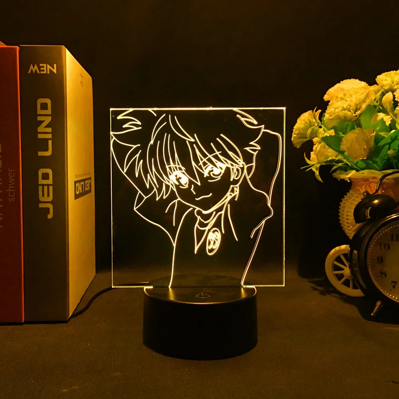 Luminária 3D LED Hunter x Hunter – Killua Zoldyck