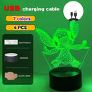 LED Night Light Illusion – Stitch 3D Lamp
