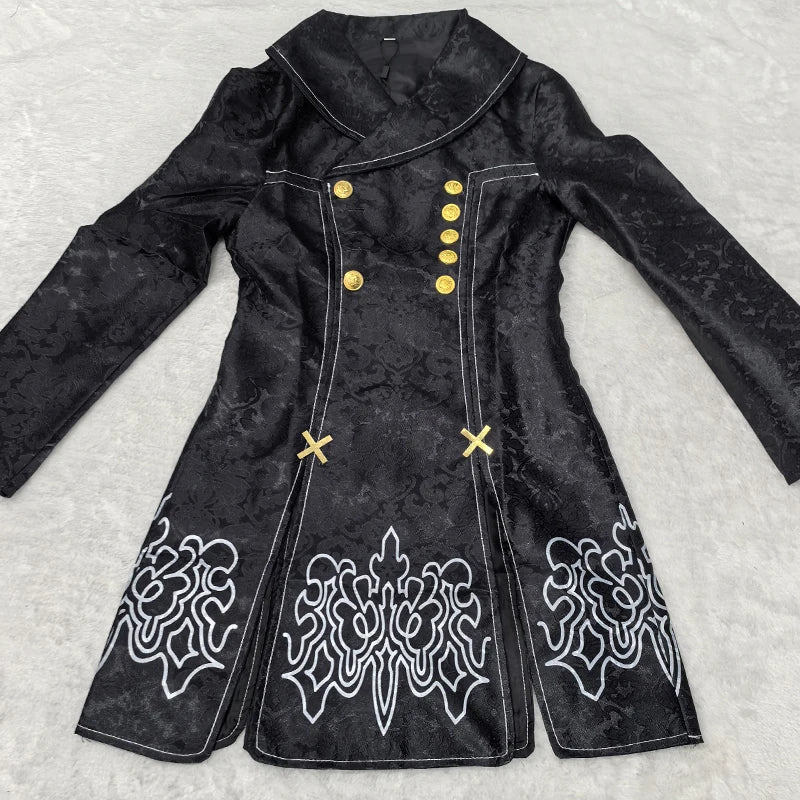 👗 Cosplay Nier Automata 2B & 9S — Traje Completo com Peruca 🎭