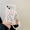 Case Chiikawa – Carteira + Cordão | Estilo Kawaii & Funcionalidade Premium para iPhone