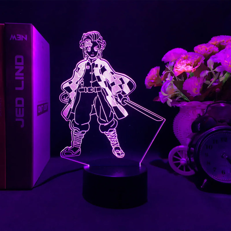 Demon Slayer 3D LED Glowing Acrylic Stand – Kamado Tanjirou & Nezuko