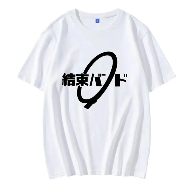 Camiseta Unissex Anime Bocchi The Rock Estilo Casual Cotton