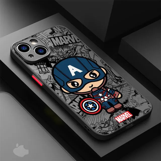 Case iPhone Marvel Cartoon – Groot / Spider-Man | Anti-Impacto Shockproof Armor