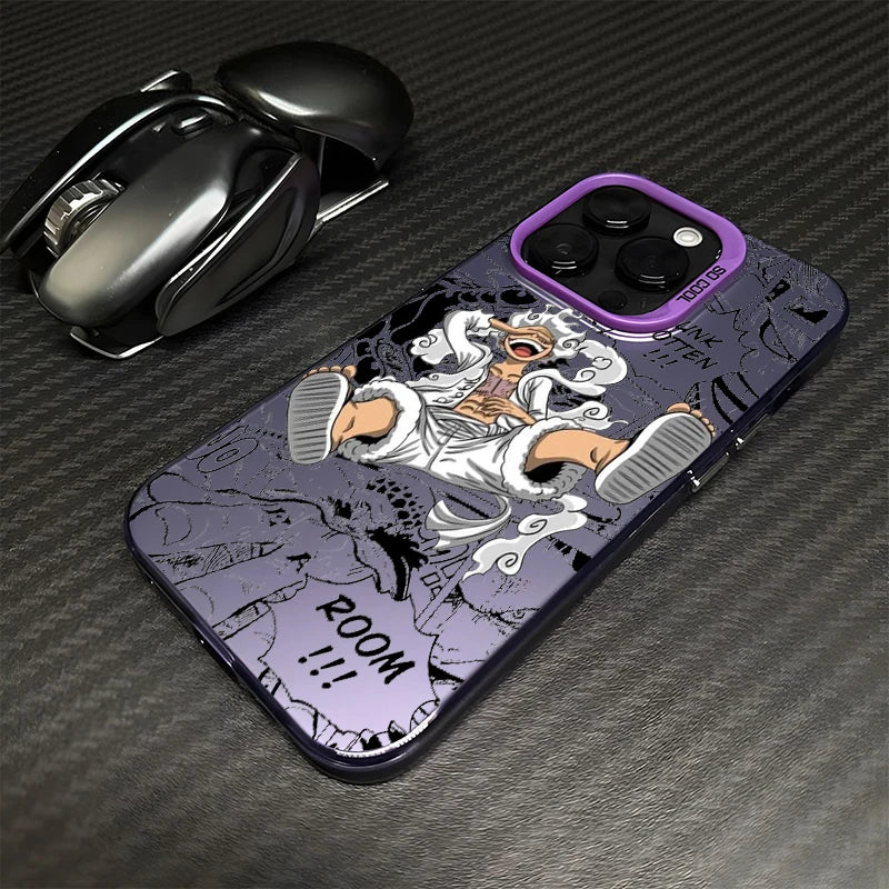Case One Piece – Luffy Candy Matte Edition para iPhone | Estilo Anime & Proteção Premium