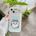 Case Chiikawa – Carteira + Cordão | Estilo Kawaii & Funcionalidade Premium para iPhone